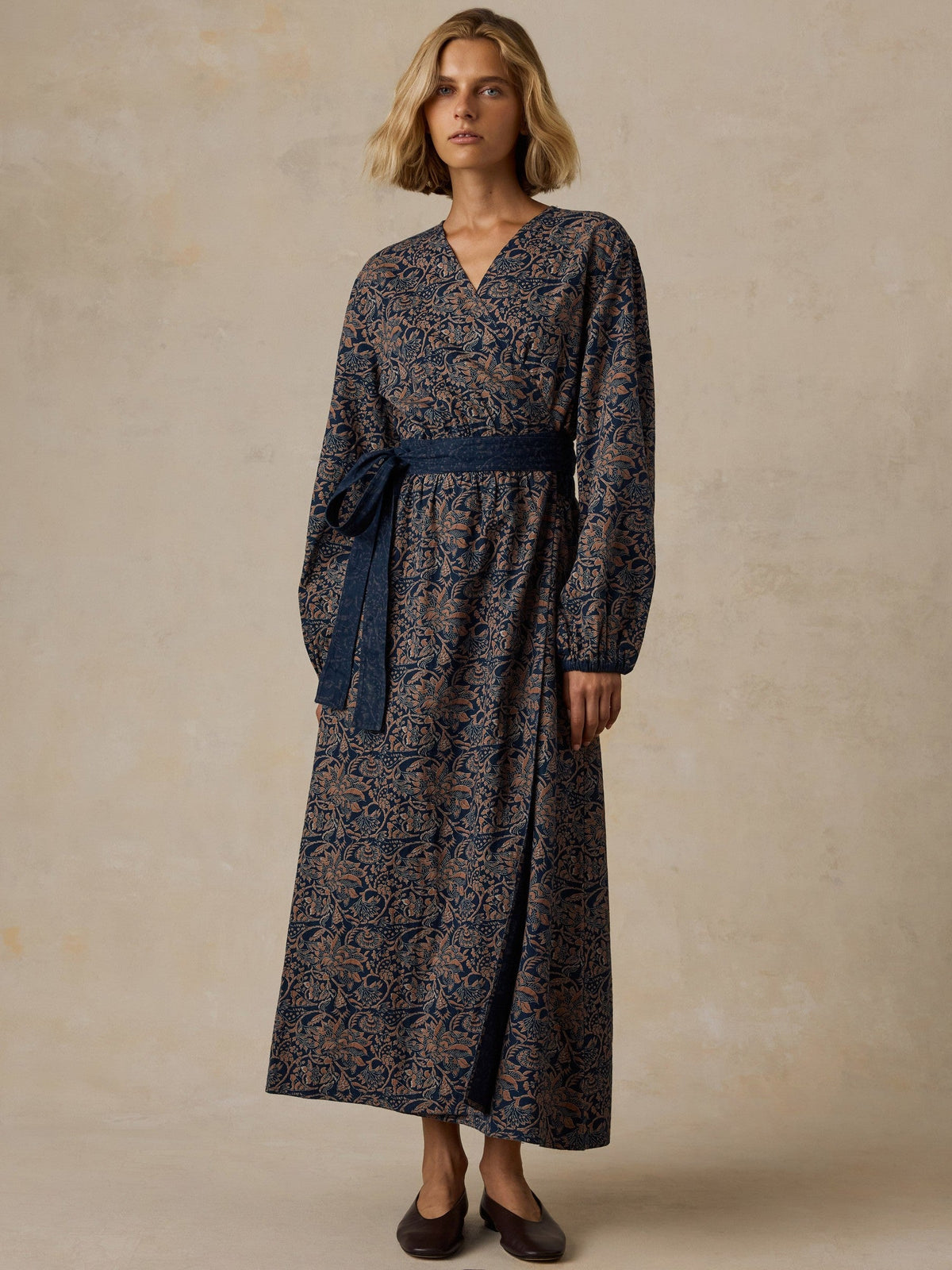 Abby Wrap Dress - Shadowed Garden