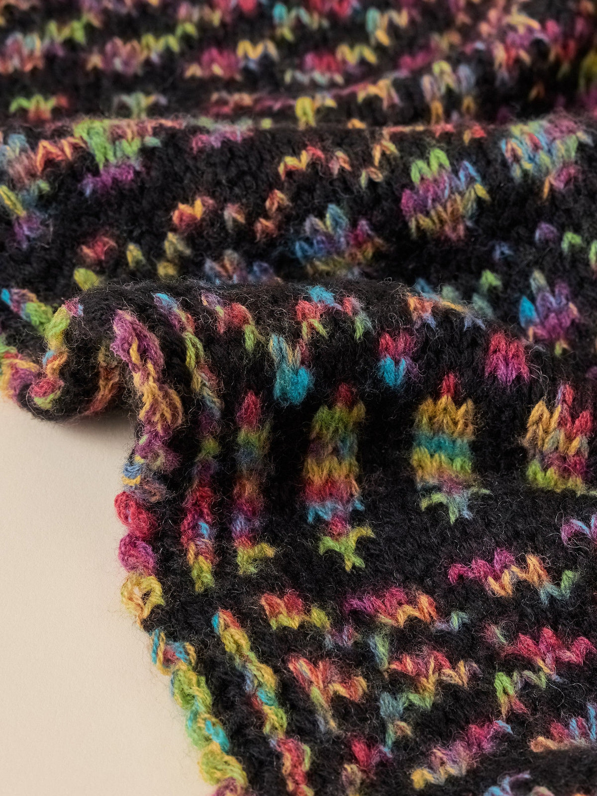 Harbor Lights Fairisle Scarf - Black Multi