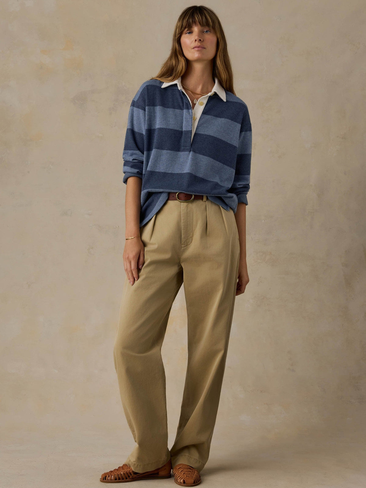 Legend Sweater Rugby Popover - Pacific Ride Stripe