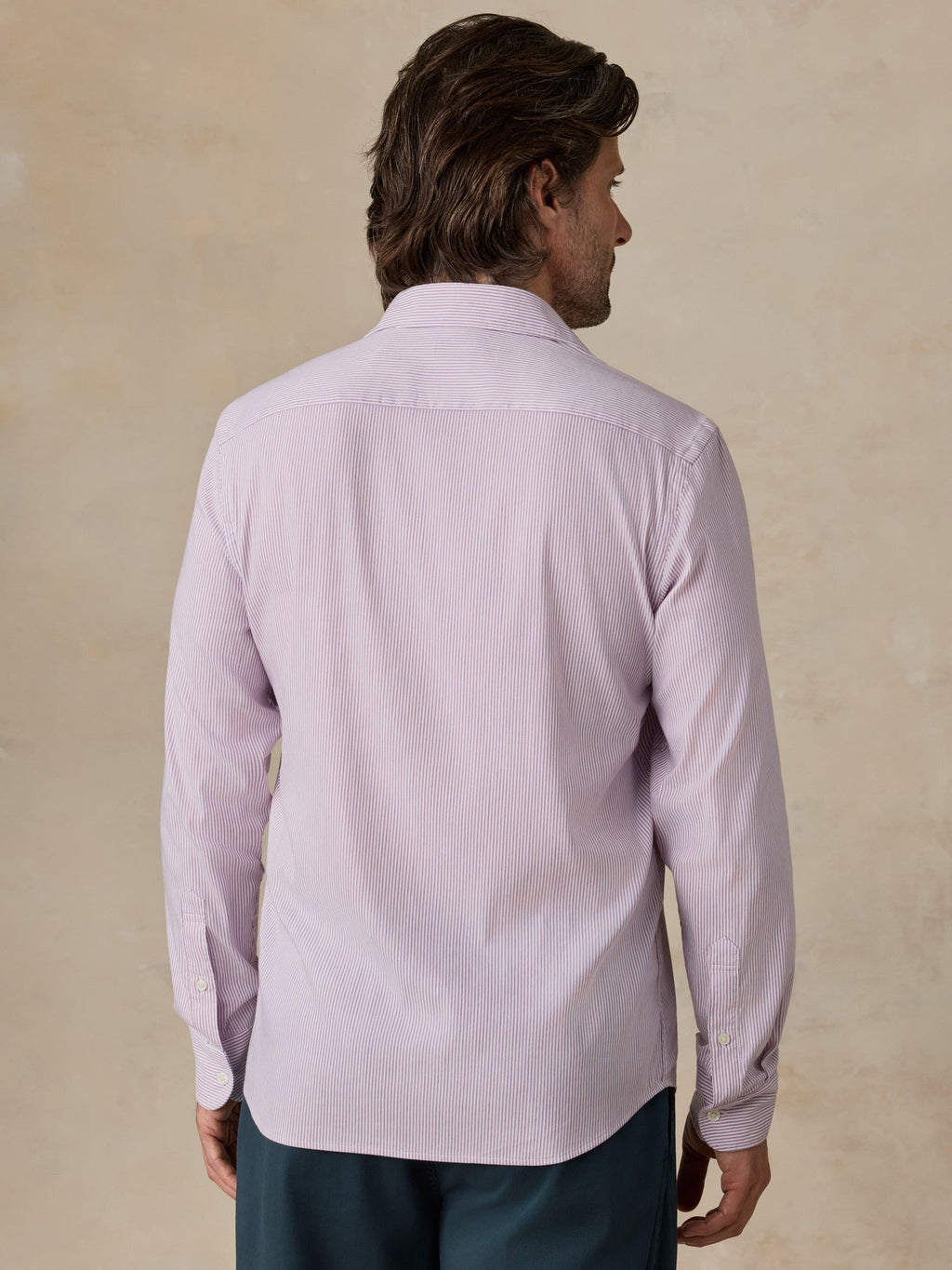 The Movement Shirt - Berry Cloud Stripe