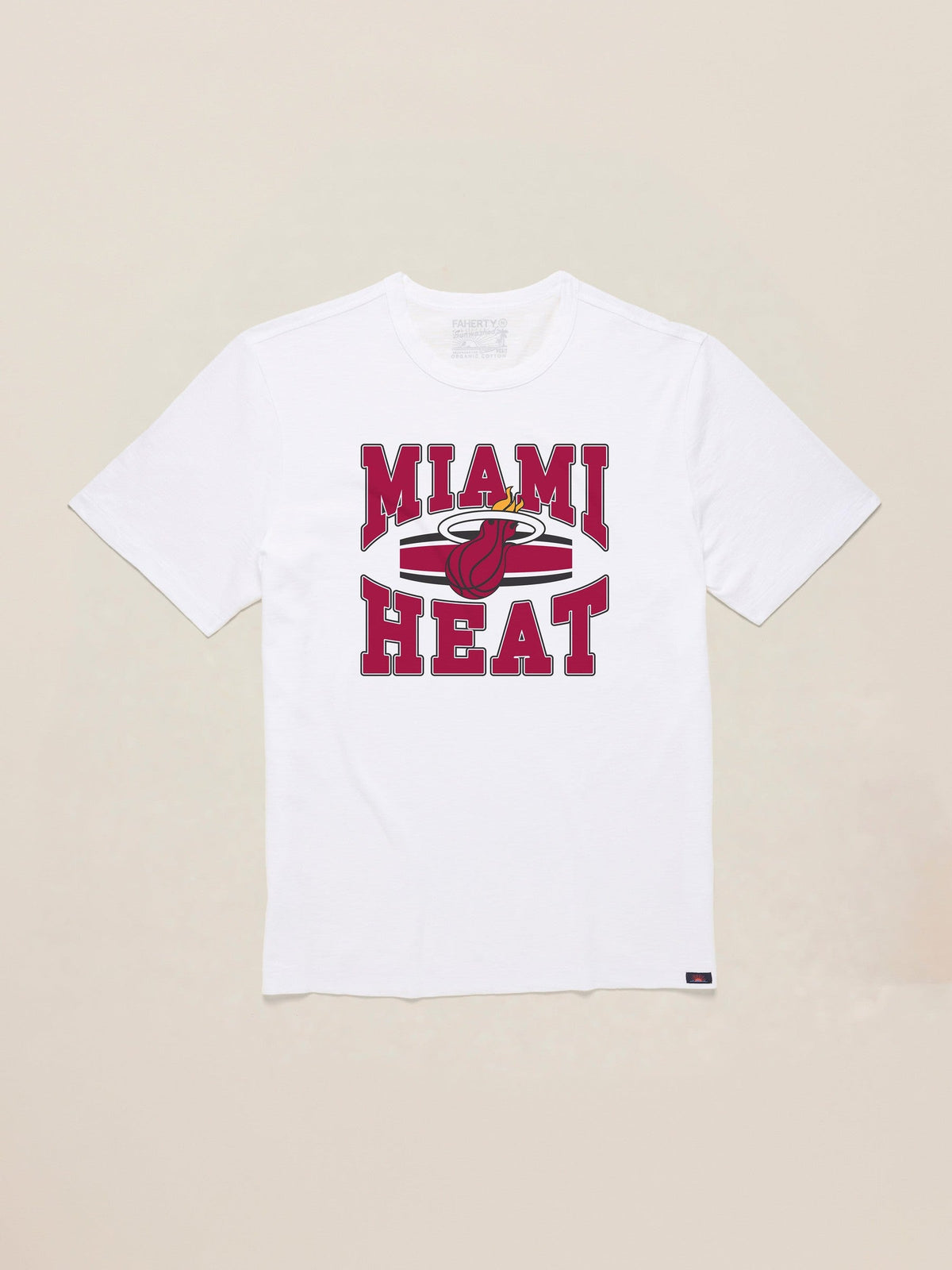 Miami Heat Sunwashed Regenerative Tee - White