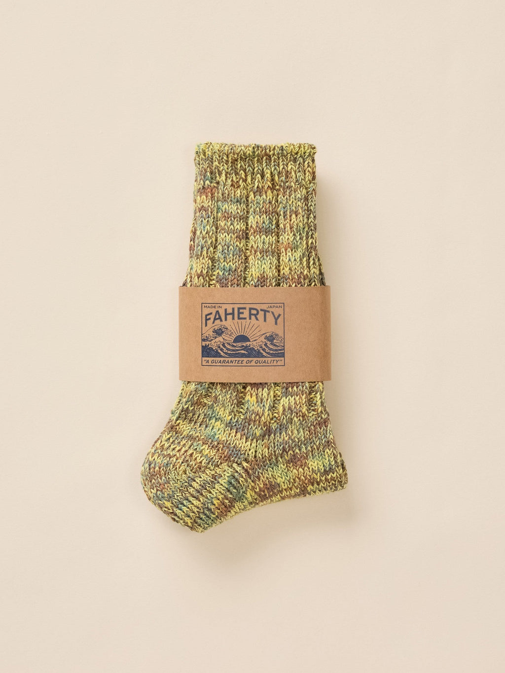 Japan Marled Socks - Golden Sage