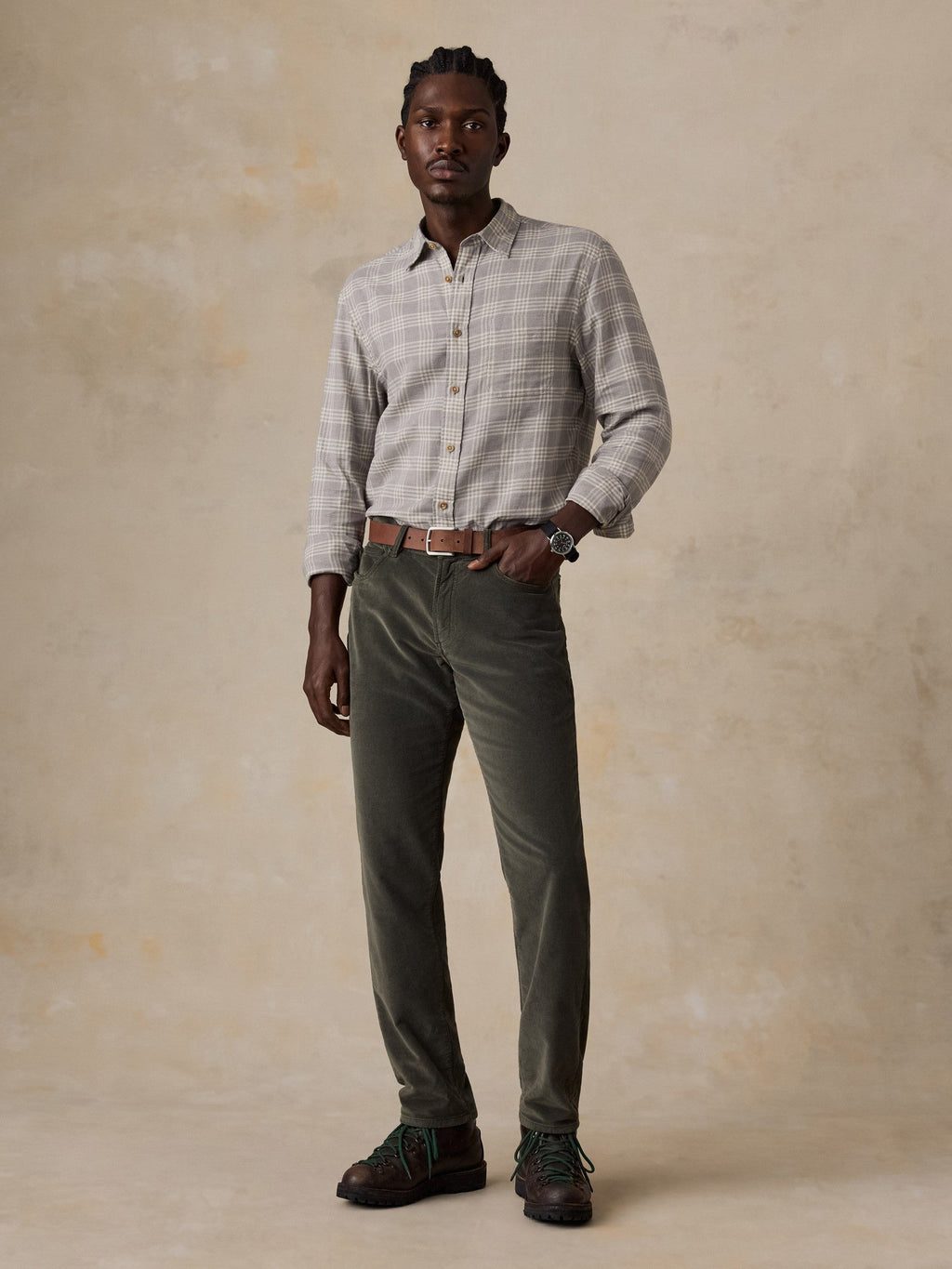Timberline Brushed Twill Shirt - Open Tundra Plaid