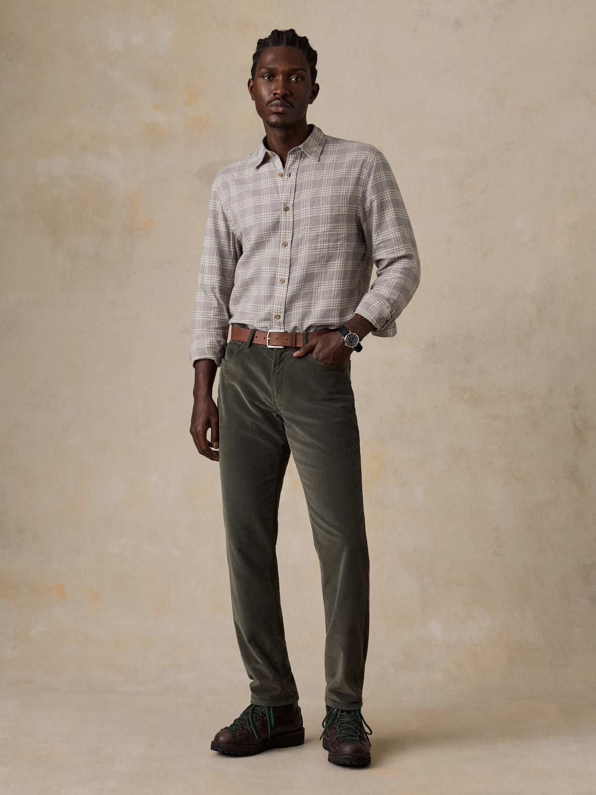 Timberline Brushed Twill Shirt - Open Tundra Plaid
