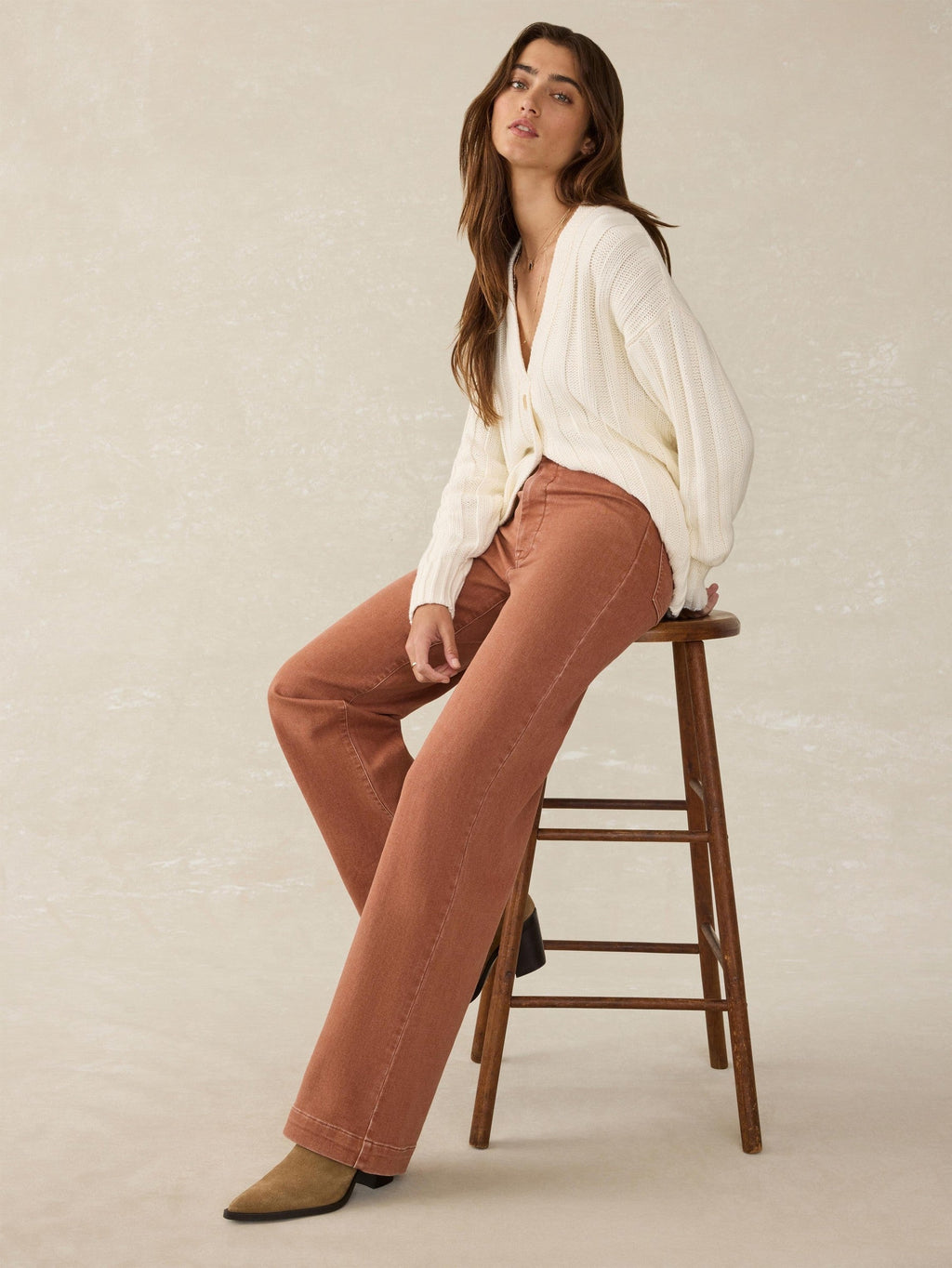 Stretch Terry Harbor Pant - Russet