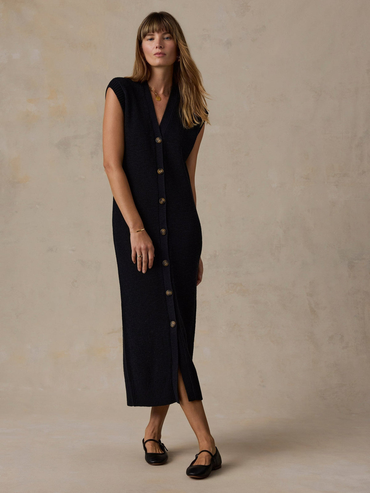 Miramar Linen Duster - Black