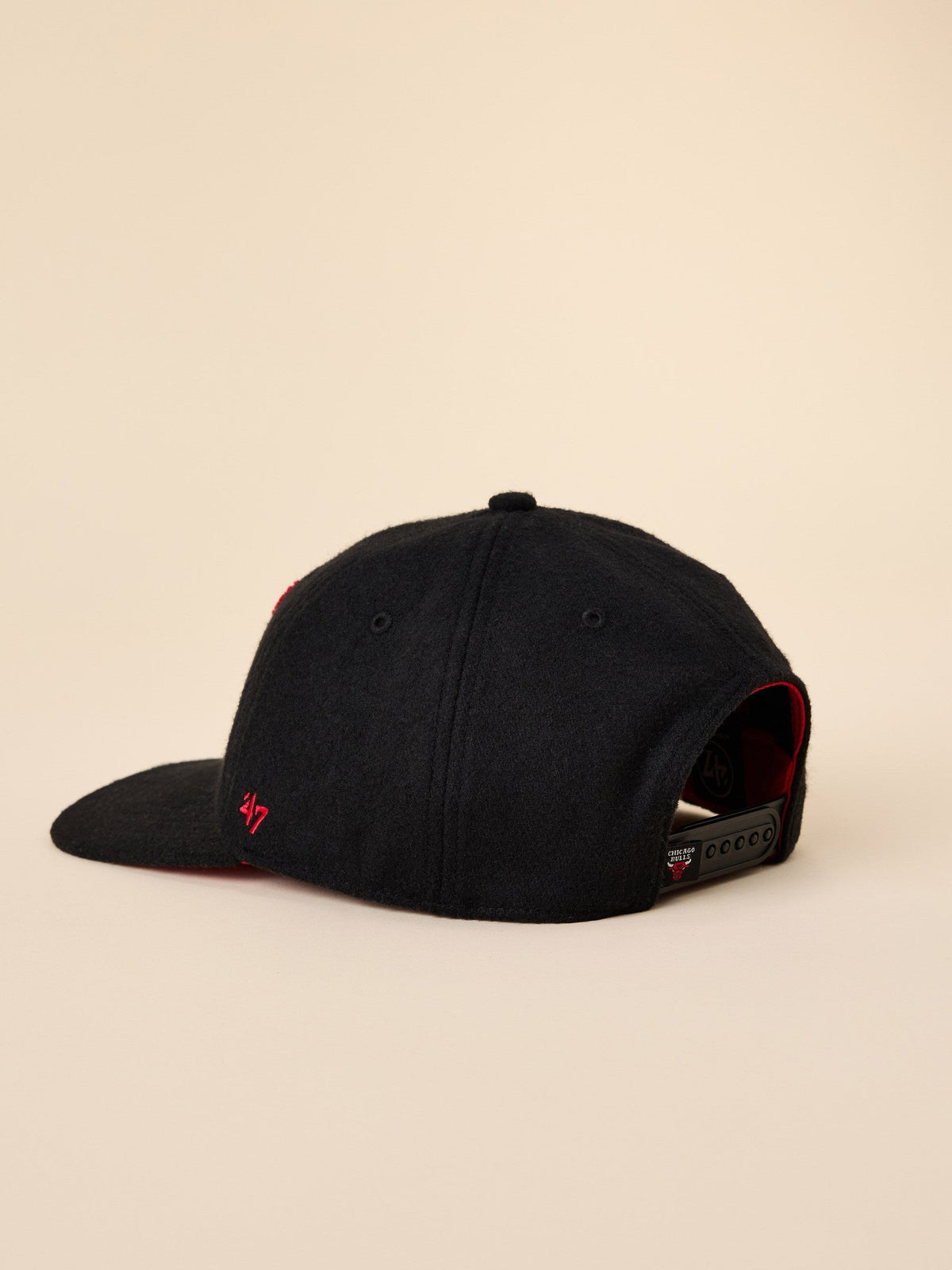 Chicago Bulls Faherty X '47 Clean Up Flat Brim Hat - Black