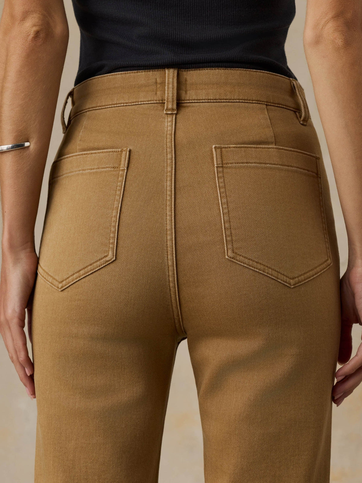 Stretch Terry Patch Pocket Pant - Elk Brown