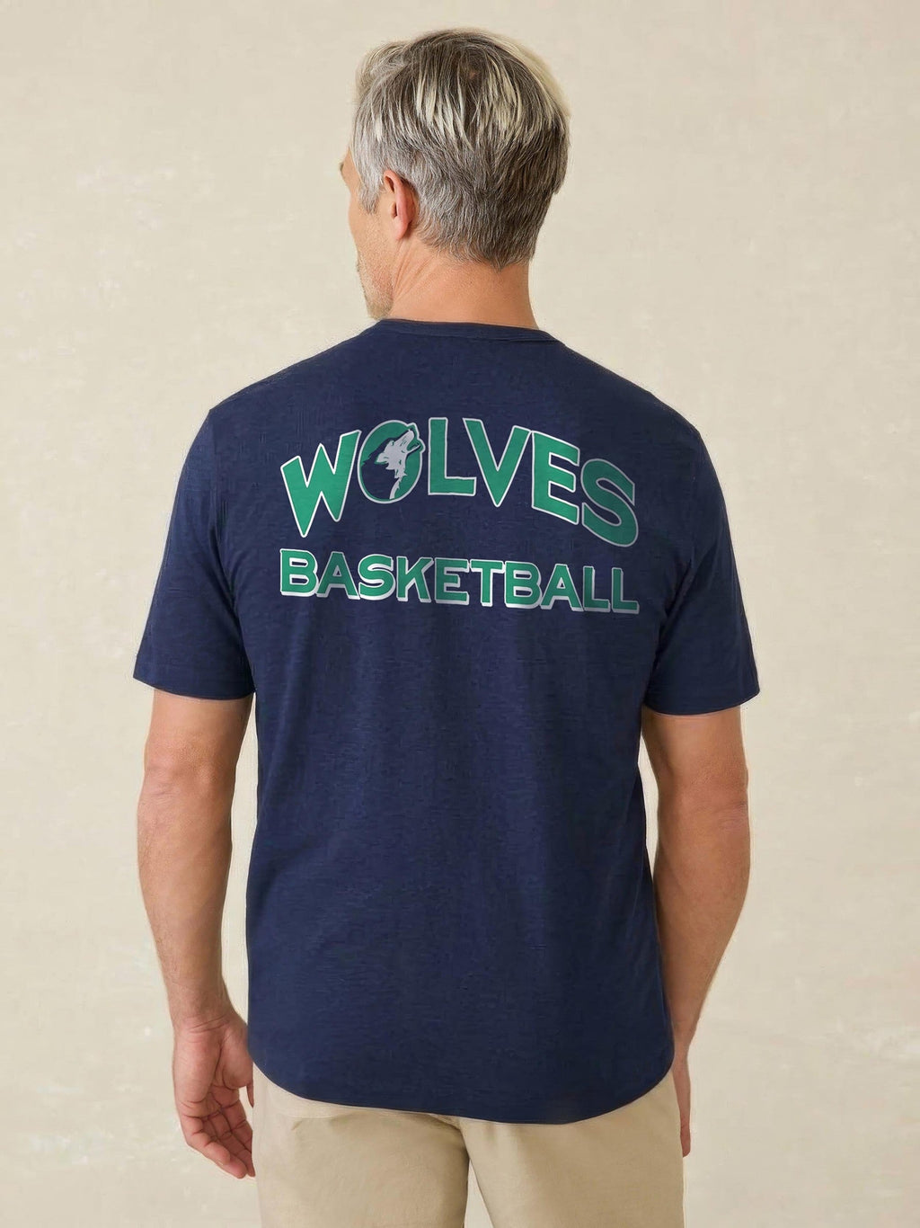 Minnesota Timberwolves Sunwashed Regenerative Tee - Lighthouse Navy