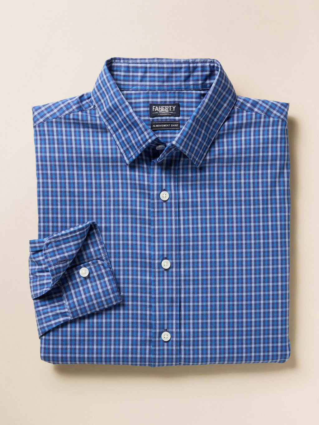The Movement Shirt - Navy Feather Gingham