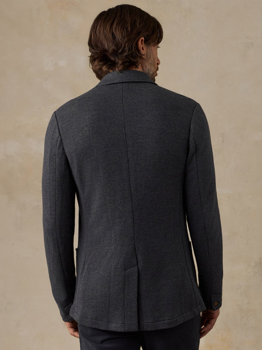 Inlet Knit Blazer - Black Sky Melange