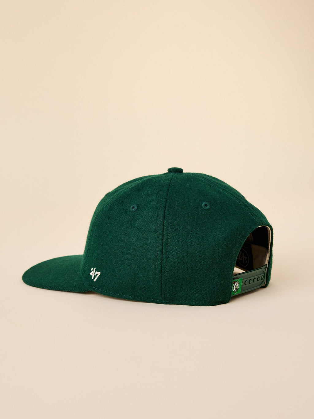 Boston Celtics Faherty X '47 Clean Up Flat Brim Hat - Dark Green