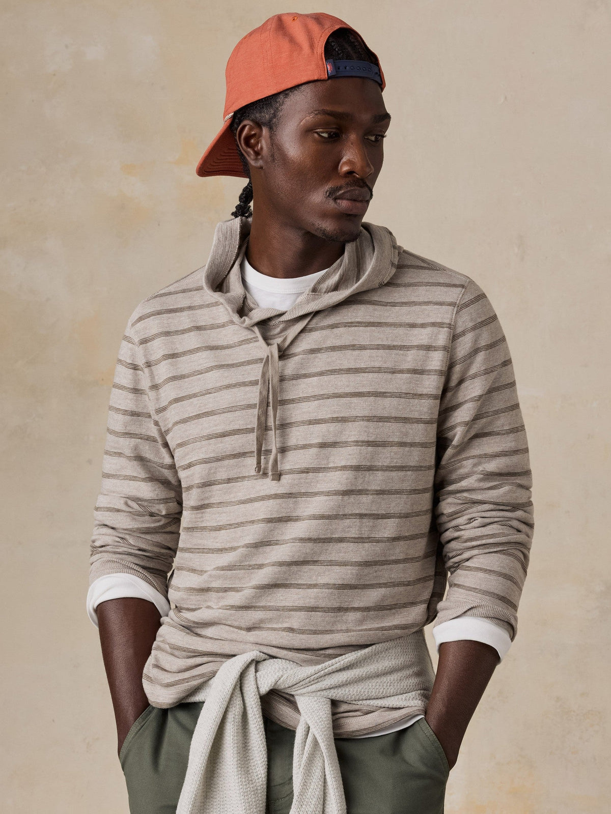 Sunwashed Organic Hoodie - Western Prairie Stripe