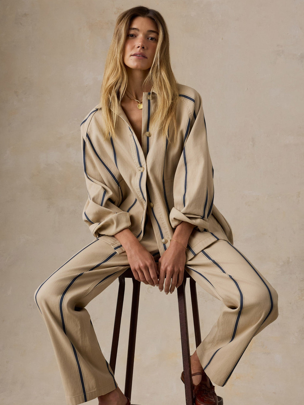 Tideweave Dockside Pant - Saddle Ridge Stripe