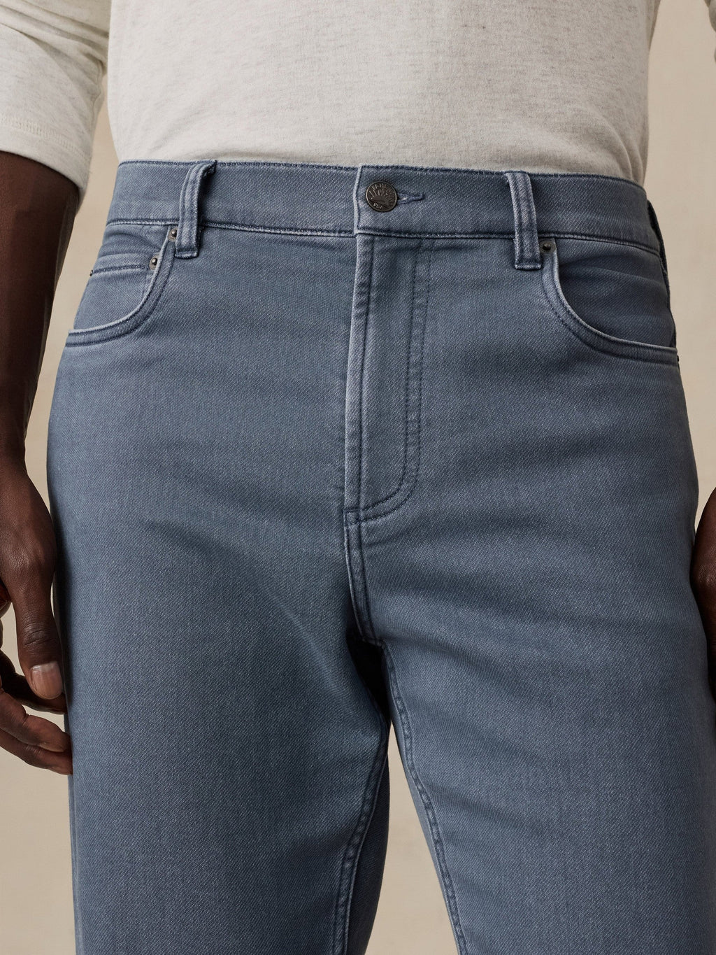 Stretch Terry 5-Pocket Pant - Dark Slate