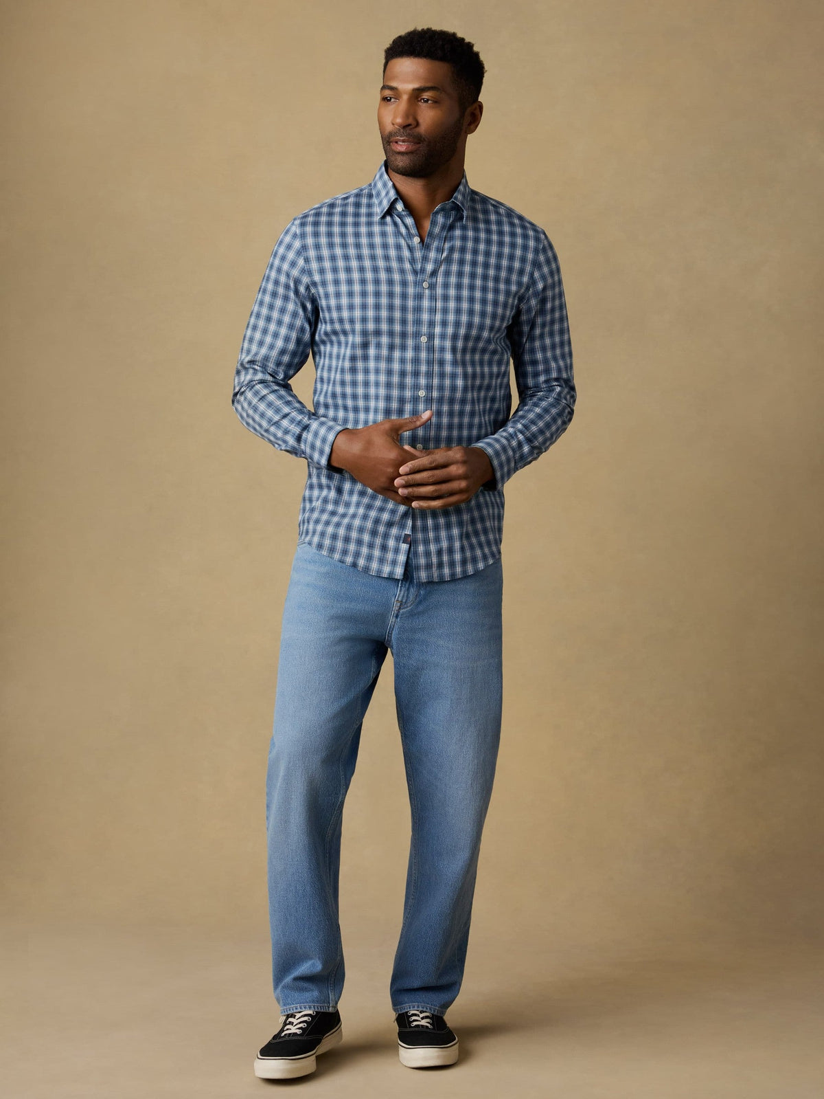 The Movement Shirt - Azure Night Plaid