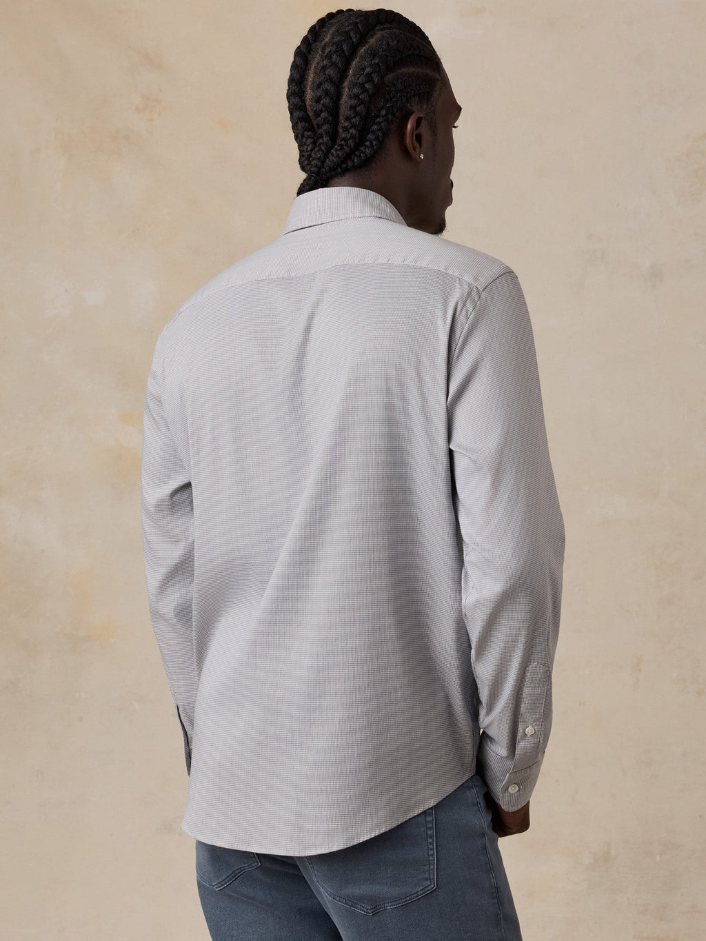The Movement Shirt - Grey Pincheck