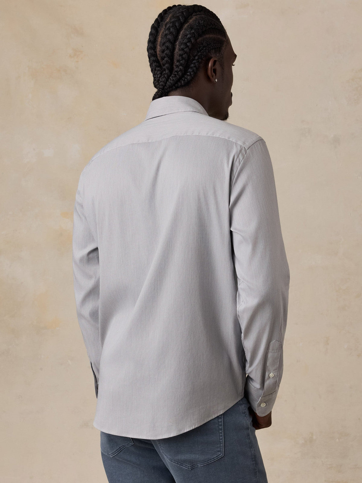 The Movement Shirt - Grey Pincheck