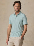 Short-Sleeve Movement Polo - Ivory Spring Stripe