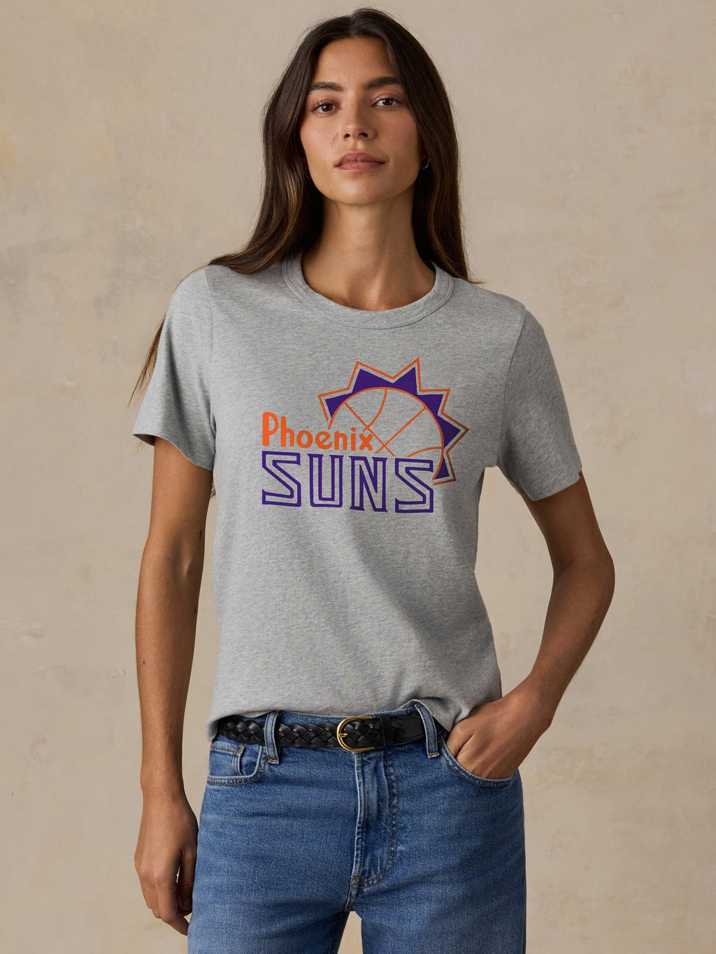 Phoenix Suns Sunwashed Regenerative Tee - Granite Heather