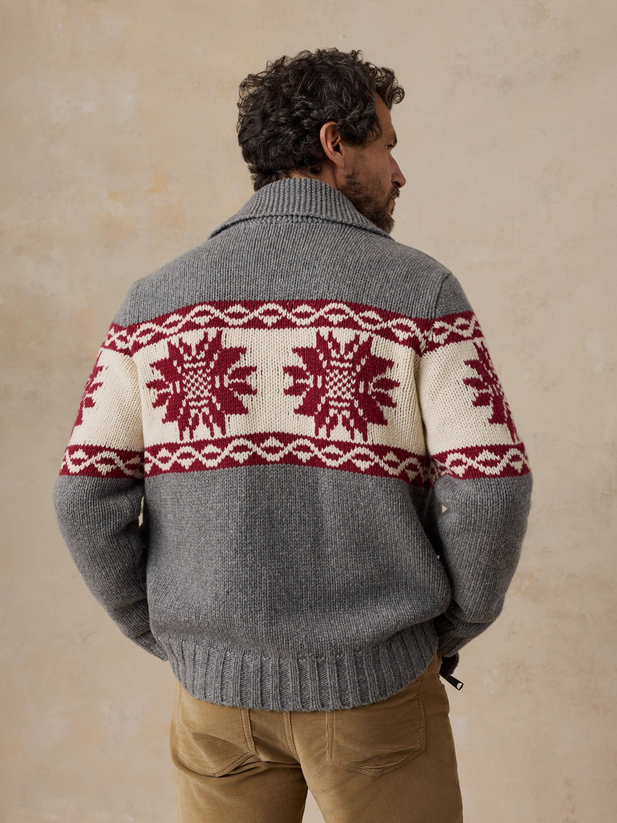 Winter Zip Cardigan - Cranberry Peak Snowfall