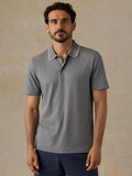 Short-Sleeve Movement Pique Polo - Snowy Rock Melange