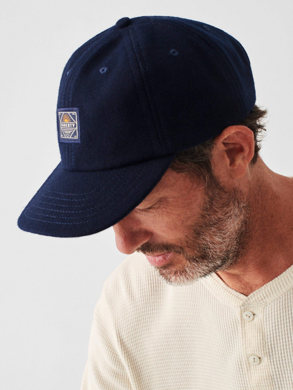 Wool Baseball Hat - Navy Heather