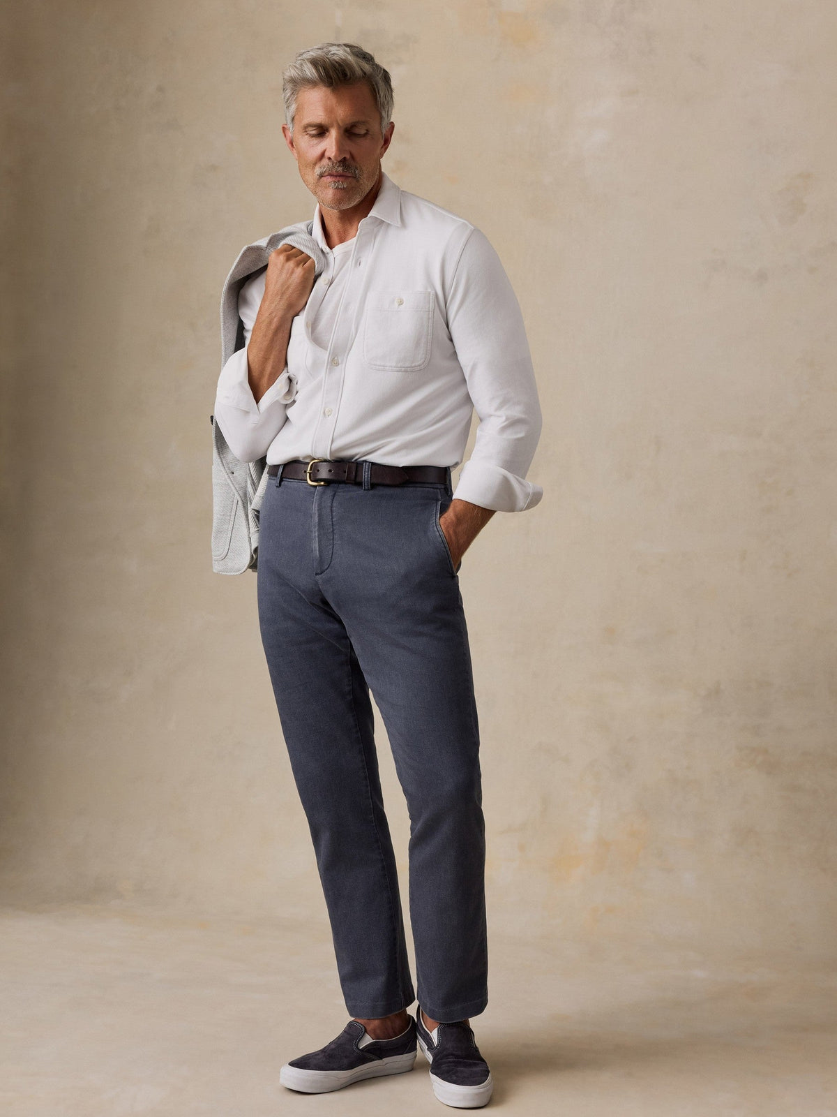 Stretch Terry Trouser - Midnight Storm
