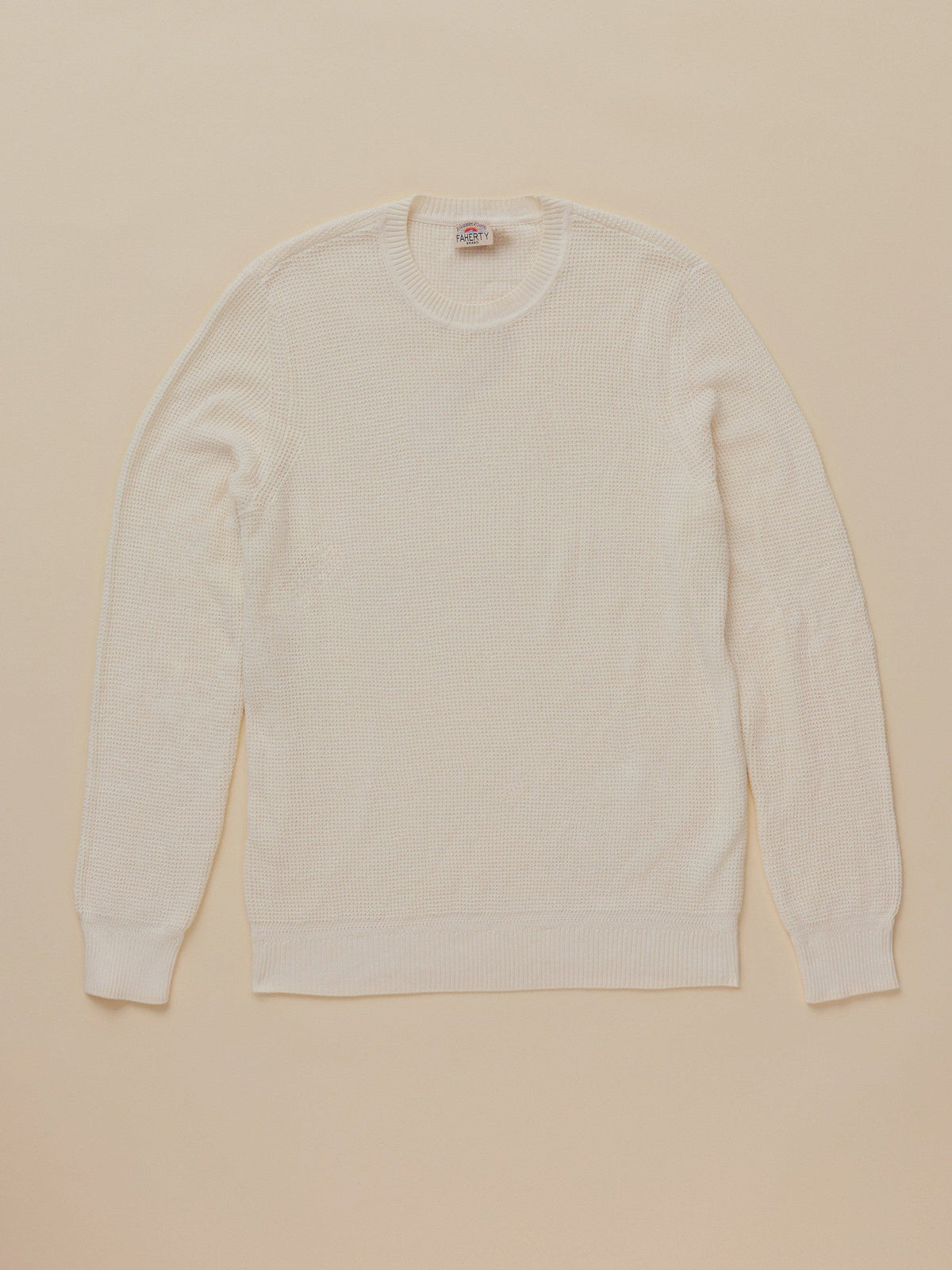 Sunwashed Crewneck Sweater - White Shell
