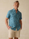Short-Sleeve Breeze Shirt - Stormy Sea Floral