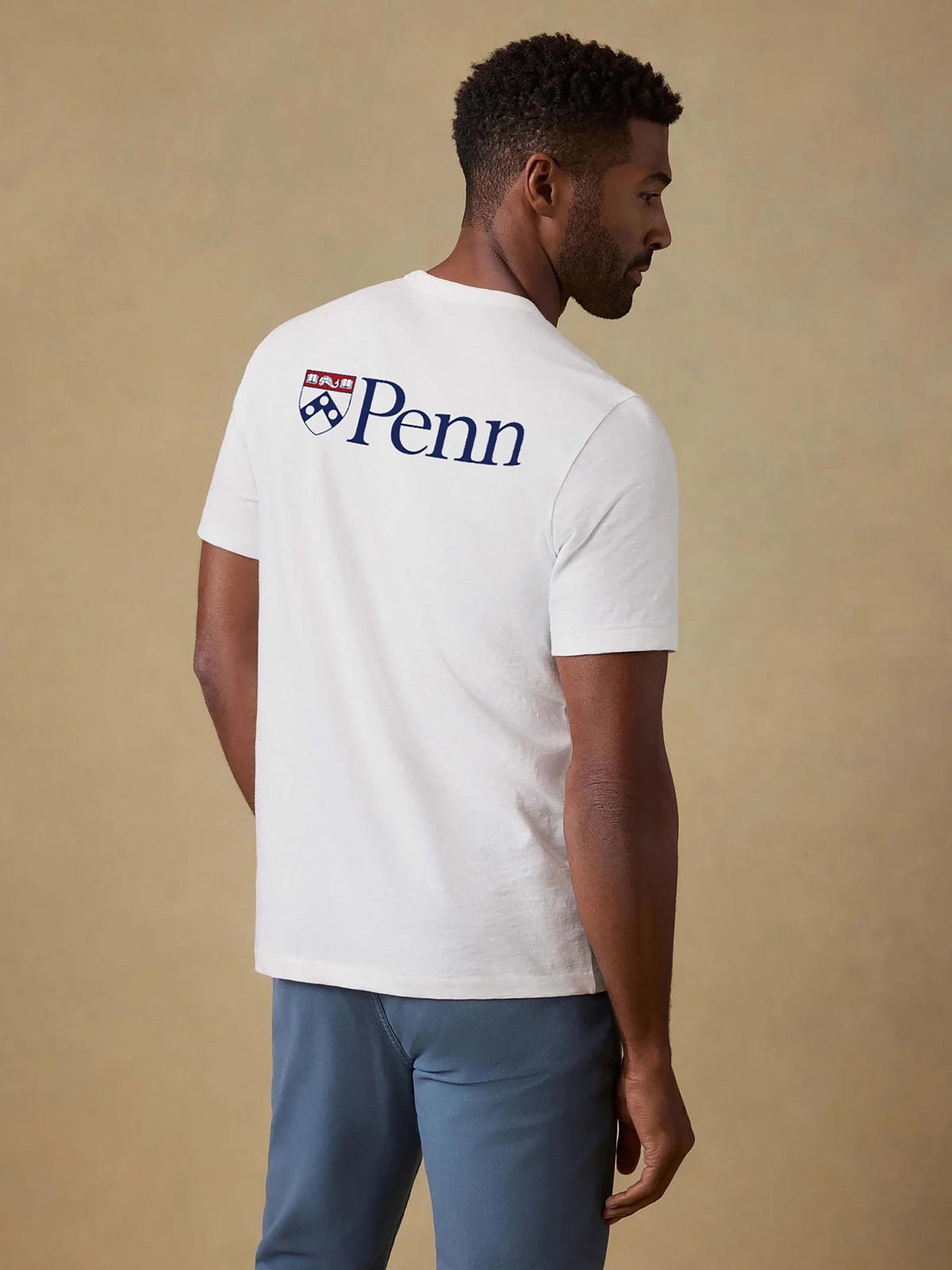 University of Pennsylvania Sunwashed Regenerative Pocket Tee - White