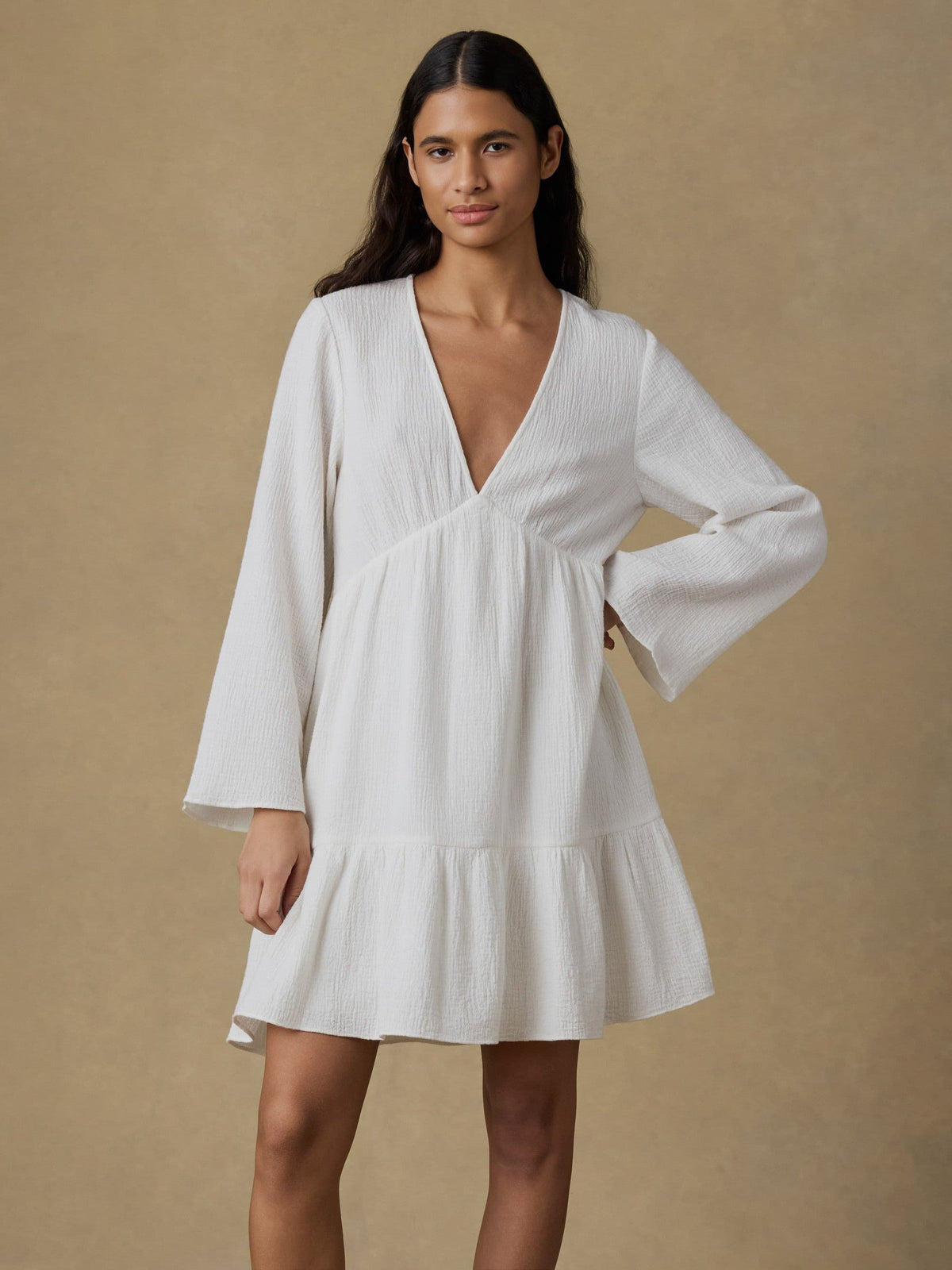 Dune Cotton Gauze Oceana Dress - White