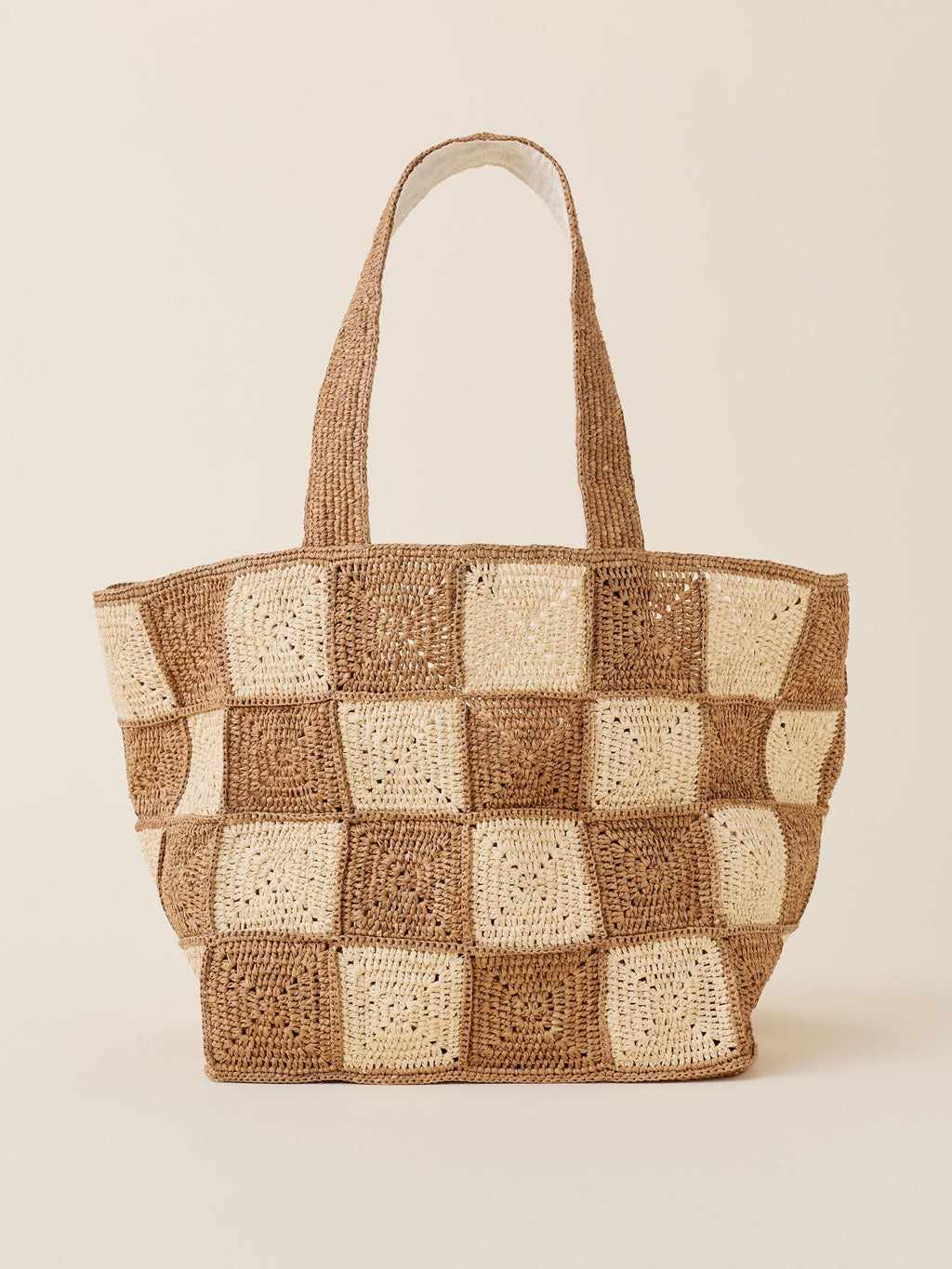 Oversized Artisan Straw Tote - Natural