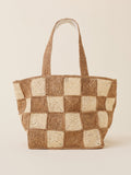 Oversized Artisan Straw Tote - Natural