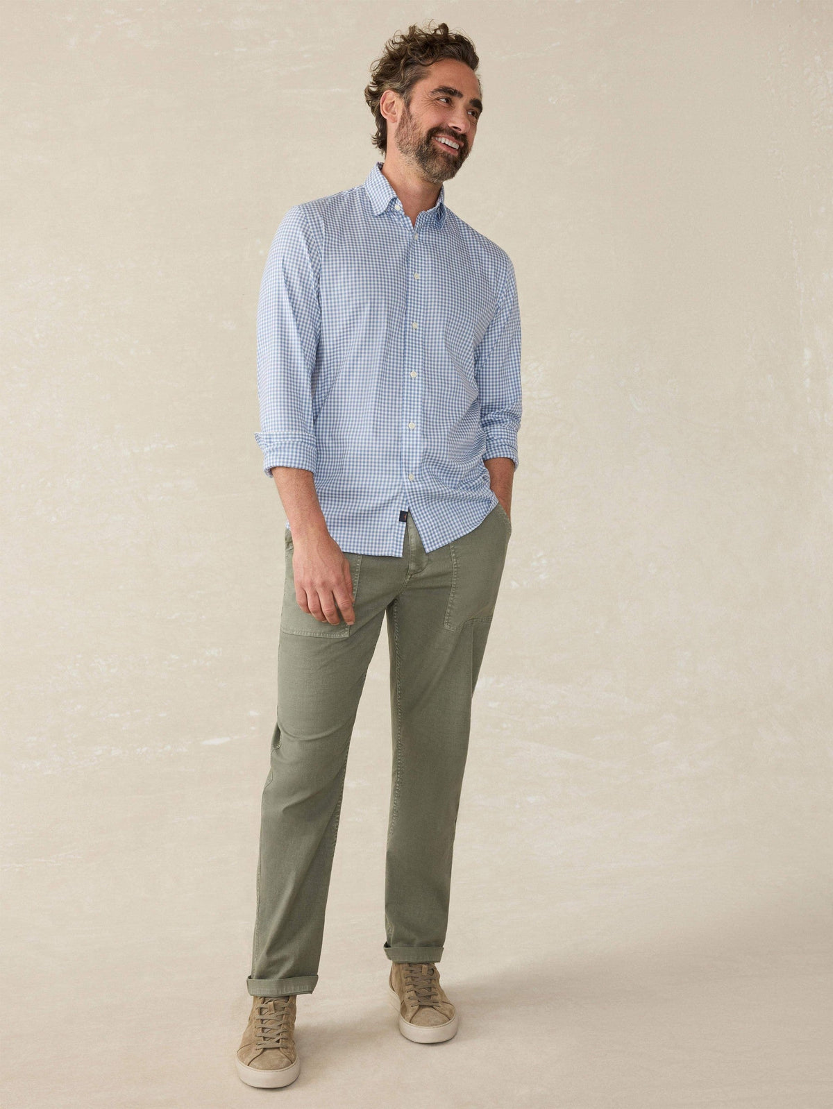 The Movement Shirt (Tall) - Light Blue Gingham