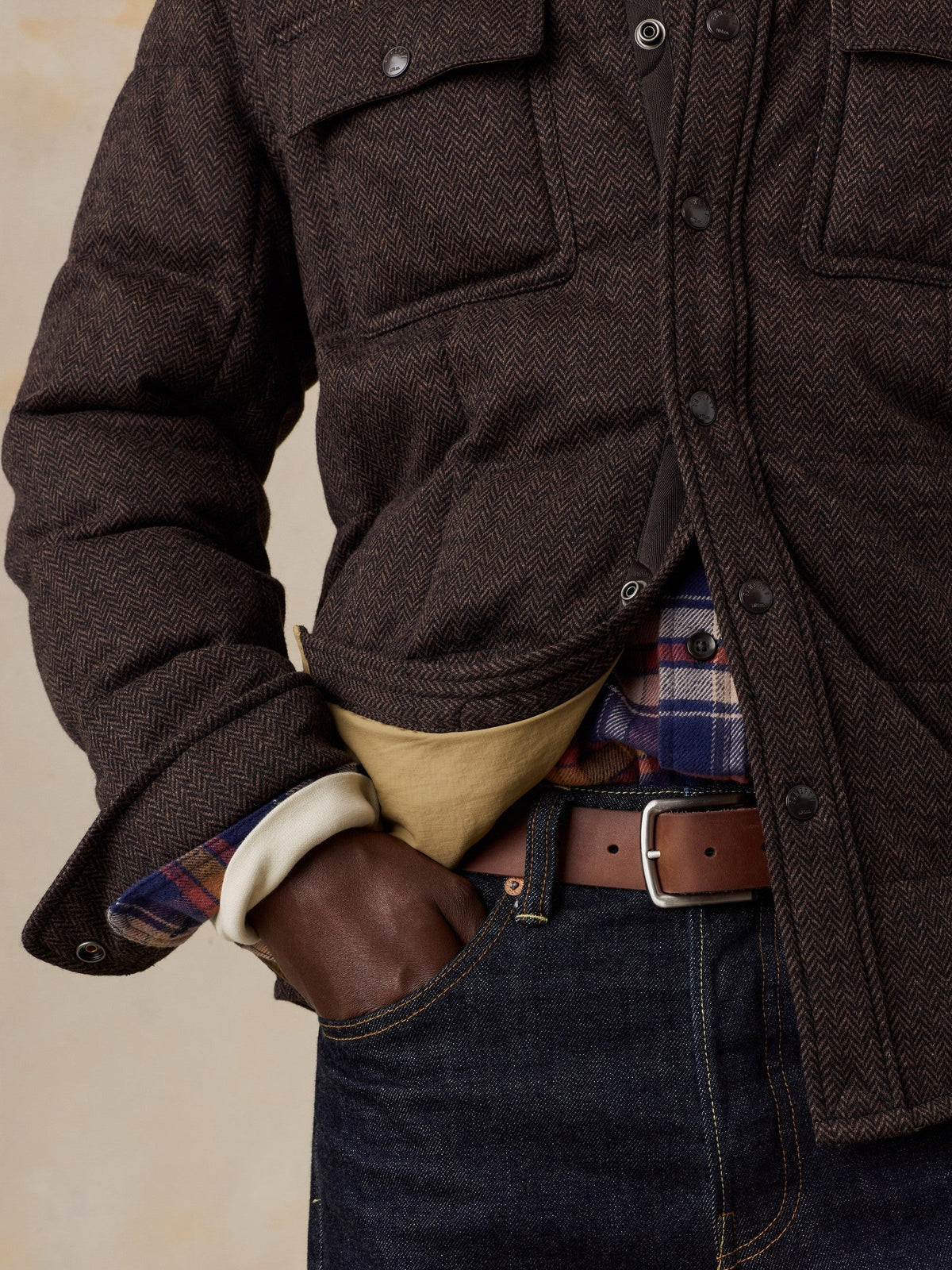 Teton Valley CPO - Brown Herringbone