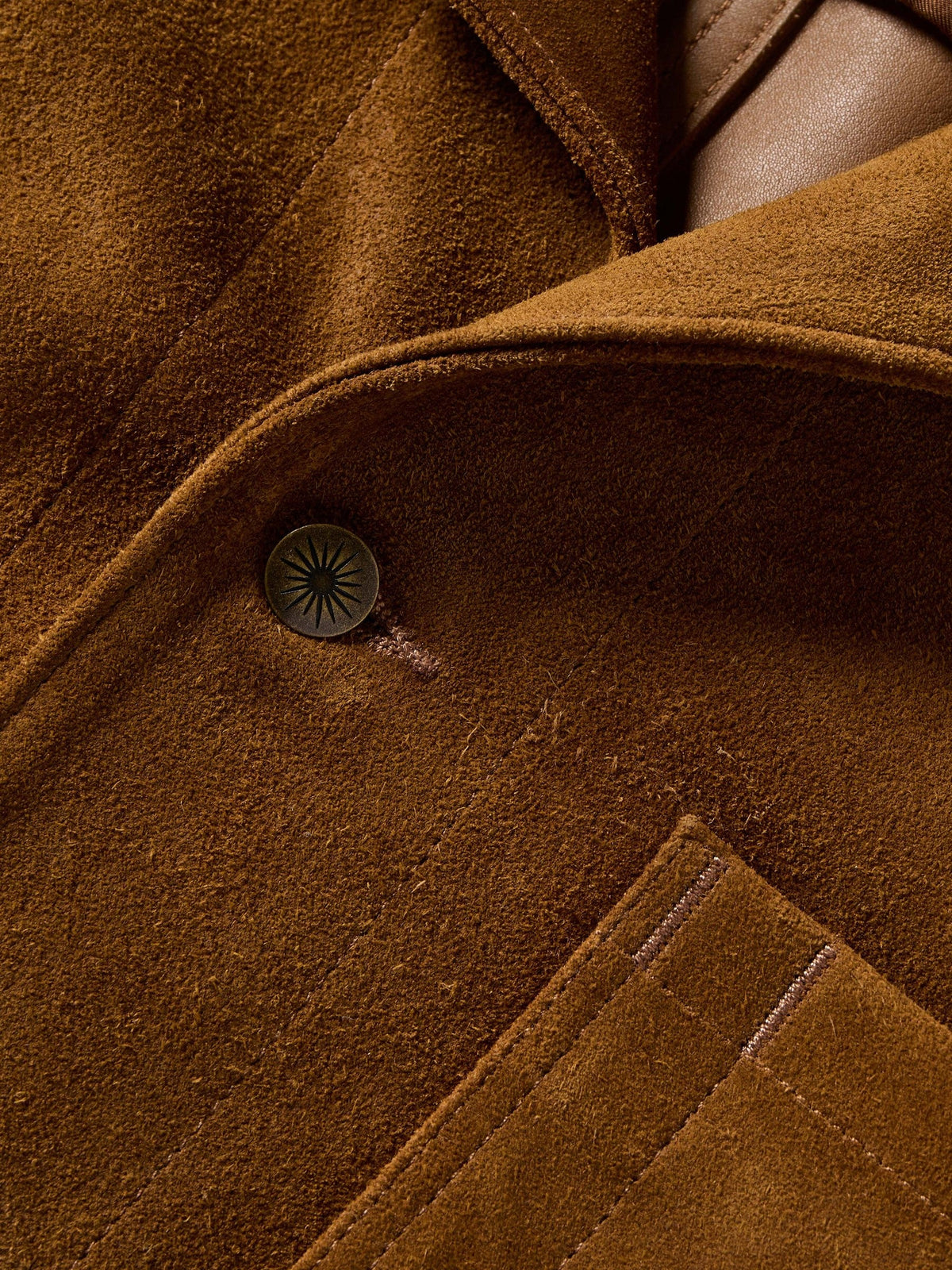 Suede Studio Jacket - Golden Chestnut