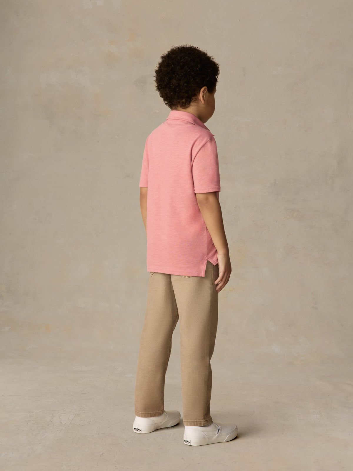 Little Kids Sunwashed Tee Polo - Faded Flag