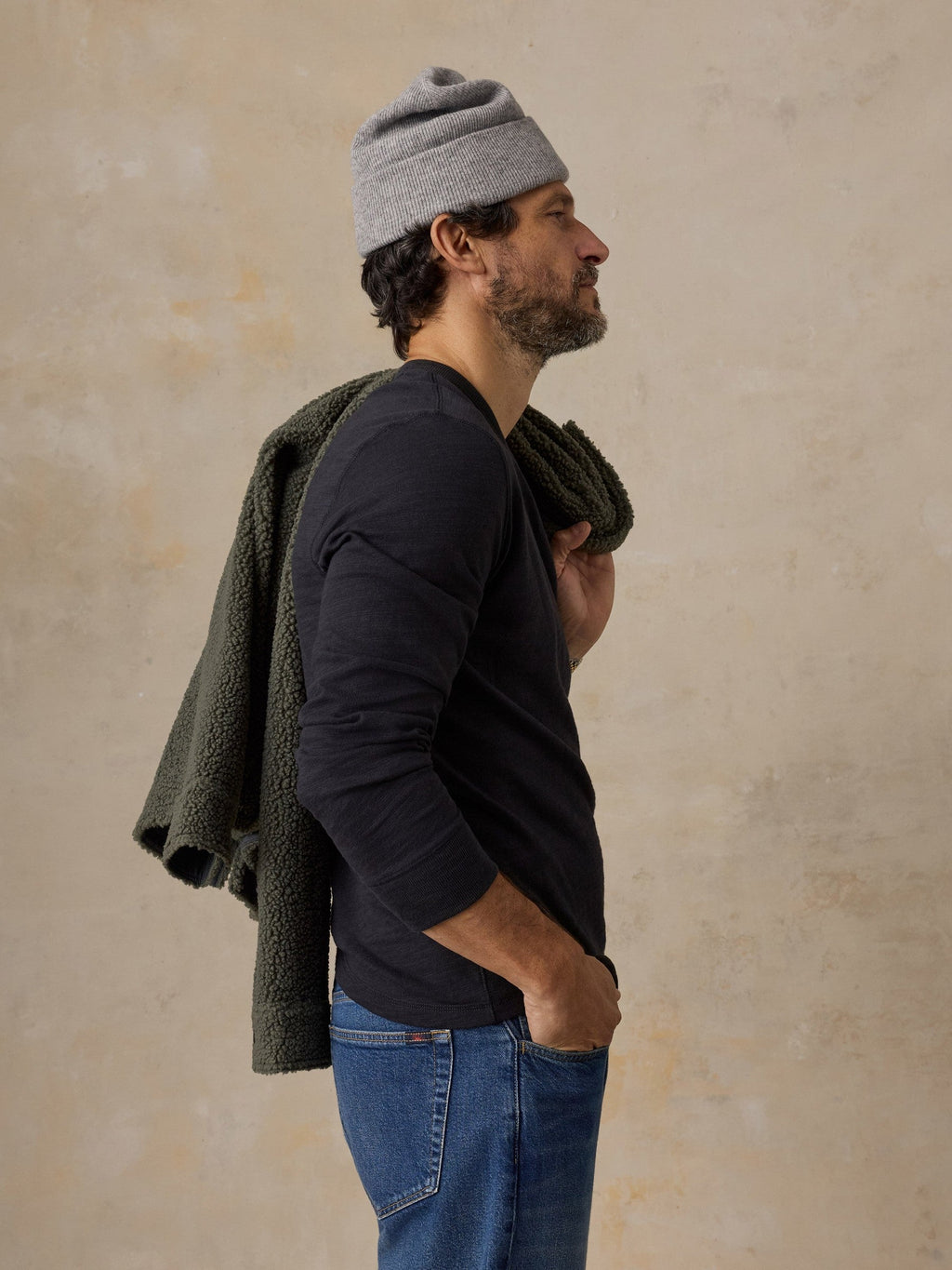 Sunwashed Organic Crew - Ridge Black